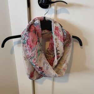 3/$15 flowered infinity scarf